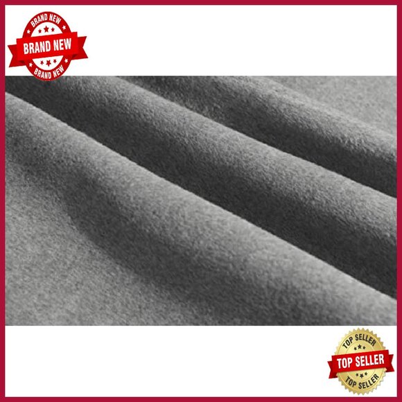 Wool Blend Hooded Poncho Cape with Batwing Sleeves - Cozy Winter Outerwear - Picture 8 of 8